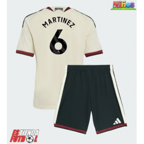 Manchester United Lisandro Martinez #6 Tercera Equipación Niños 2026-27 Manga Corta (+ Pantalones cortos)